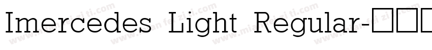 Imercedes Light Regular字体转换